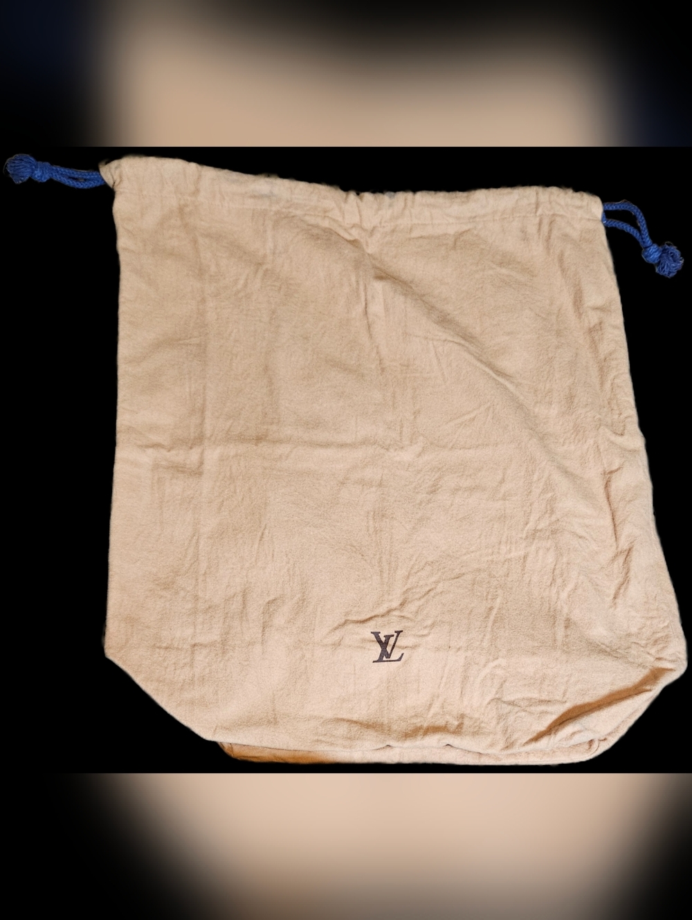 Louis Vuitton XL Drawstring Dust Bag Keepall Travel Tote Onthego Handbag Pouch - Picture 2 of 13
